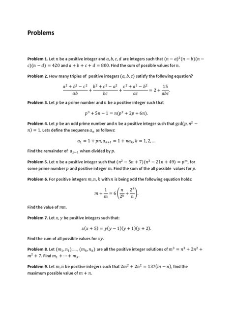 Image result for Number Theory Math Problems