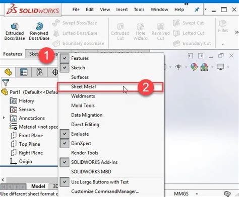 SolidWorks Sheet Metal Tutorial 的图像结果