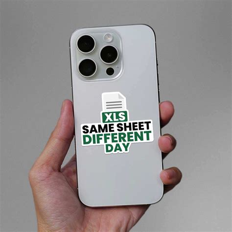 Buy Xls Same Sheet Different Day Sticker Online | Premium Waterproof ...