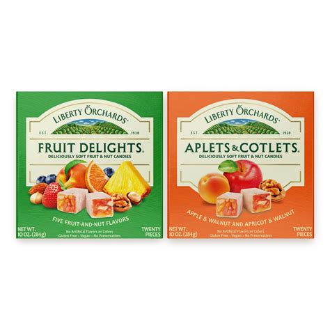 Amazon.com : Bundle Liberty Orchards Original Aplets & Cotlets and ...
