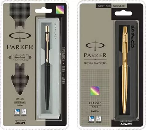 Parker Classic Matte Black & Gold GT Ball Pen (Pack of 2) : Amazon.in ...