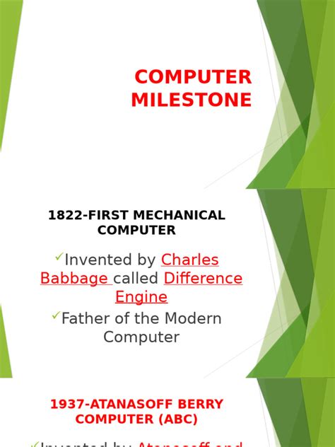 Image result for Computer Milestone