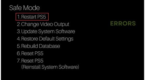 Image result for PS5 Error Code Ce 100005 6