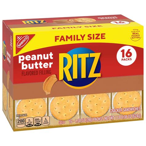 RITZ Peanut Butter Sandwich Crackers, 96 Snack Packs India | Ubuy