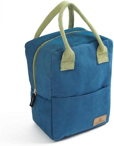 Buy Yellow Weaves 100% Cotton Canvas Lunch Bag Reusable and Washable ...