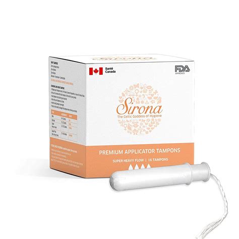 Buy Sirona Premium Applicator Tampons Super Heavy Flow - 16 Pieces (1 ...
