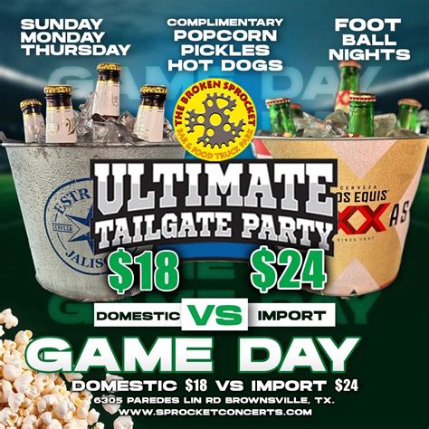 Ultimate Tailgate Party, 6305 Paredes Line Road, Brownsville, TX ...