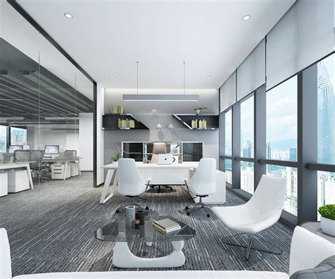 600平米办公室设计图展示 - 山东千度建筑装饰工程有限公司