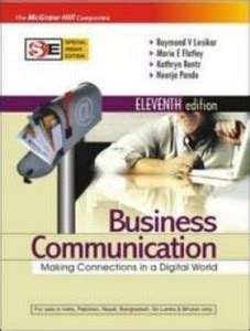 Business Communication - Making Connections in a Digital World 11th ...
