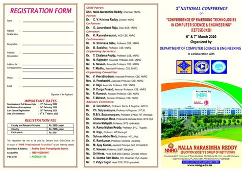 3rd National Conference on CONVERGENCE OF EMERGING TECHNOLOGIES IN ...