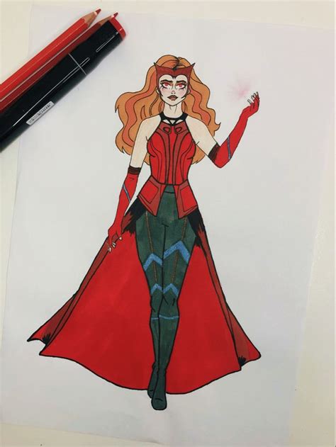 Image result for Wanda Vision Drawing