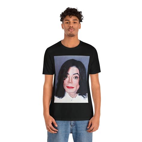 Michael Jackson Mugshot Tee, Short Sleeve Shirt, Unique Gift, King of ...