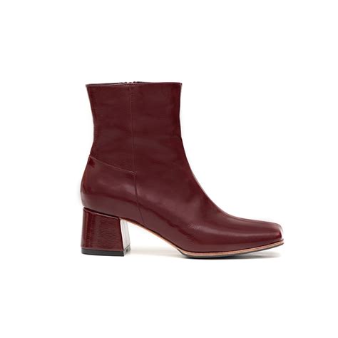 BOTITA LOUISE BORDEAUX - Sylvie Geronimi | Zapatos hechos a mano con diseños exclusivos.