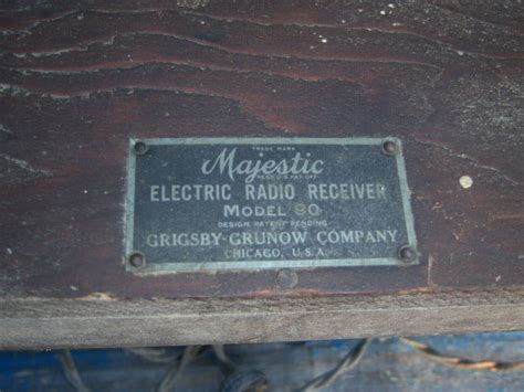 Vintage Rare Grigsby-grunow Majestic Model 90-B AM Tube Floor Radio ...