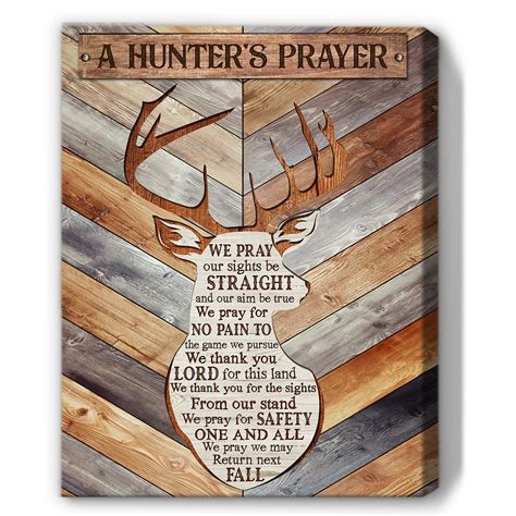 A Hunter's Prayer Deer Wall Art Deer Picture Wall Decor Inspirational ...