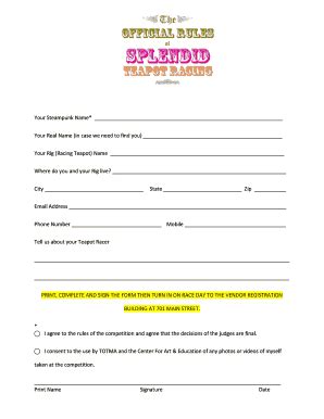 Fillable Online Your Real Name (in case we need to find you) Your Rig ...