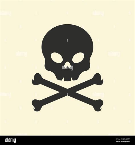 Crossbones and skull symbol. Vector illustration Stock Vector Image ...