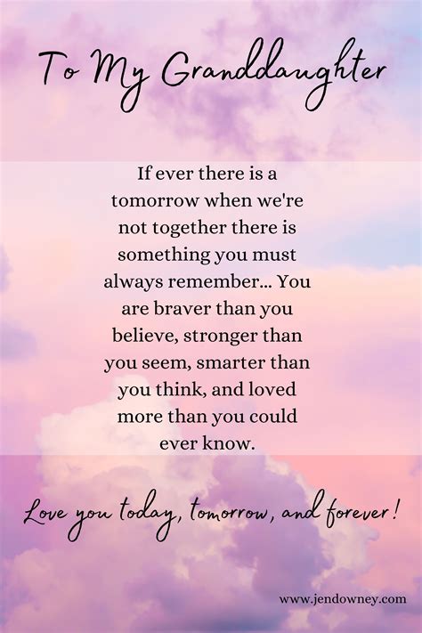 Love You Forever and Always Granddaughter | Granddaughter quotes ...