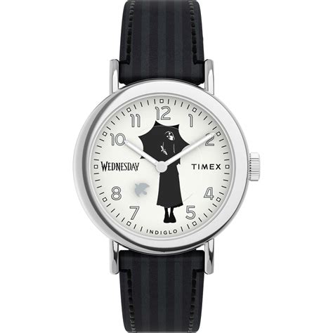 Timex x Wednesday Weekender 37mm Leather Strap Watch - TW2Y19400X6