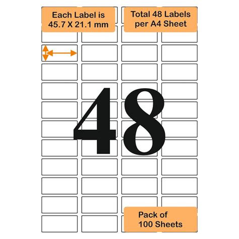 Oddy A4 self stick paper label -100 sheets Pack - SCOOBOO - Oddy
