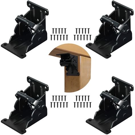 Mua 4 Pack Folding Brackets 0-90 Degrees Folding Table Legs Brackets ...