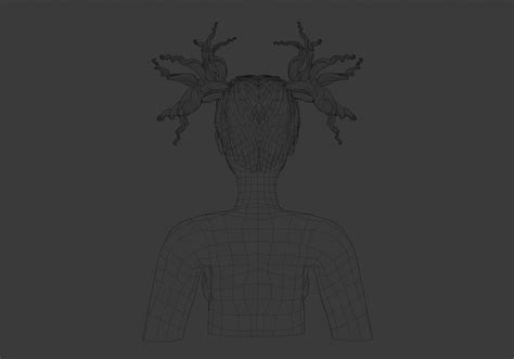 Curly Ponytails Hairstyle V24561 3D model | CGTrader