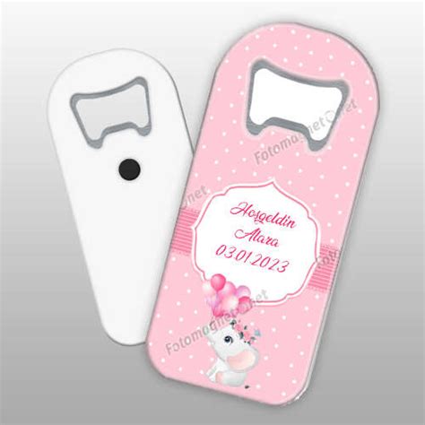 Sevimli Fil Temalı - Hoş Geldin Bebek - Oval - Magnet - Açacak - www ...
