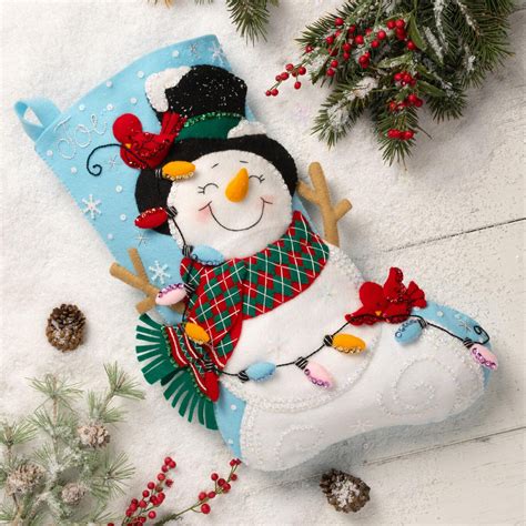 Bucilla Frosty and Bright Felt Christmas Stocking Kit available at ...