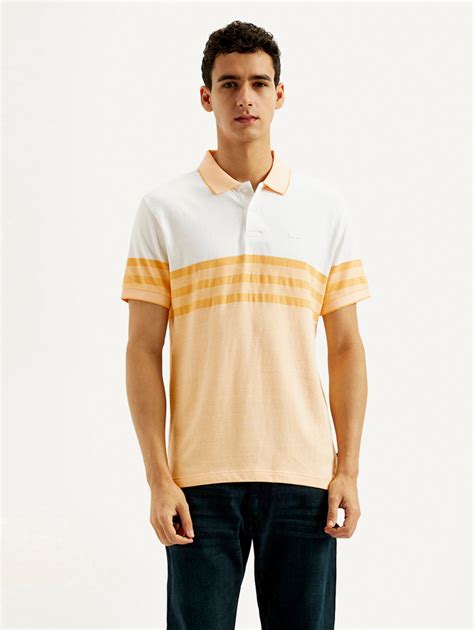 Men's Striped Slim Fit Polo T-shirt – Levis India Store