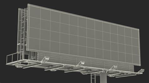 Outdoor Advertising Billboard Structure 3D model | 3D Molier International