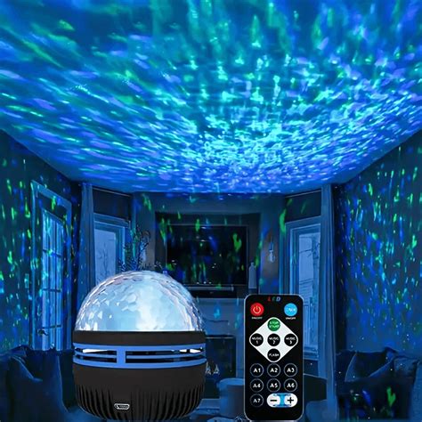 USB-Powered Starry LED Crystal Magic Ball Light With Water Ripple ...