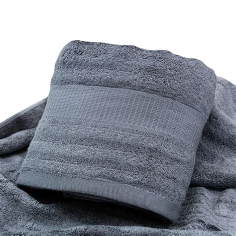 Mush 600 GSM Bath Towel 1 - Grey | 100% Bamboo |Ultra Soft, Absorbent