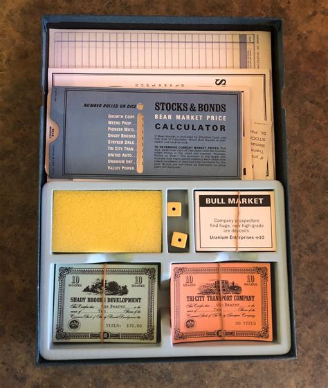 Midcentury Stocks and Bonds Board Game by 3M For Sale at 1stDibs ...