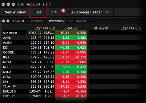 在桌面版TWS中打开IBot | Interactive Brokers Hong Kong Limited（盈透证券香港有限公司）