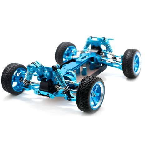 Upgraded cnc metal rc car frame w/ metal differential for wltoys 144001 ...