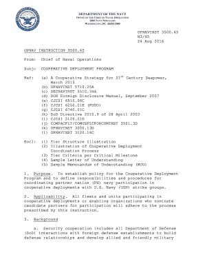 Fillable Online OPNAV INSTRUCTION xxxx Fax Email Print - pdfFiller