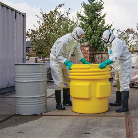 EDR16900YL Eagle | Eagle Overpacks with Screw-On Lid 5gal Yellow Hinged ...