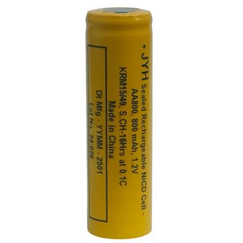 Ni-Cd Cells - JYH 1.2V, 600mAH Ni-CD Battery, AA-600mAH Wholesale ...