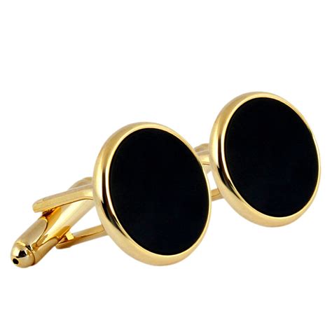 Buy Circle Of Oynx Cufflinks Online |Buy Cufflinks Online | Peluche.in
