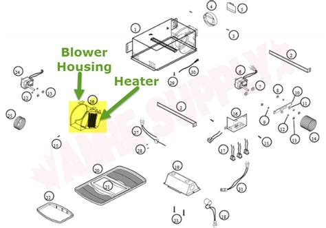 5S3402062 : Air King Exhaust Fan Replacement Blower-Heater AK65/965/960 ...