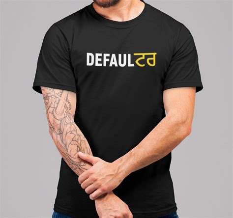 Defaulter T Shirt - Buy Punjabi Slogan Printed T Shirts Online For Men ...