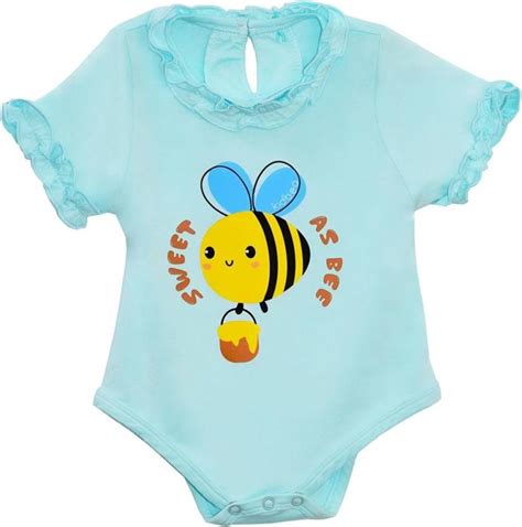 KIdbea Romper For Baby Girls Casual Animal Print Rayon Price in India ...