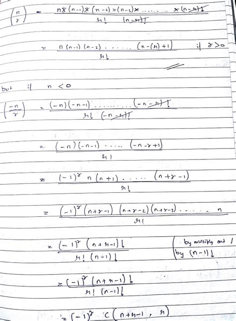 Combinatory: Extended Binomial Coefficients