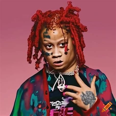 Portrait of trippie redd on Craiyon