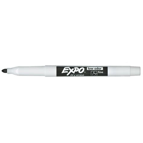 Expo Low Odor Dry Erase Markers Fine Tip Black 12 Count at Elizabeth ...