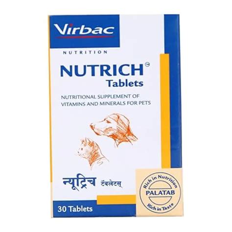 Virbac Nutrich Multi Vitamin Tablets for Dogs and Cats – Snoopytail