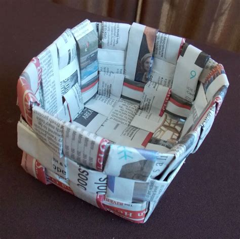 Image result for Basket Using Newspaper