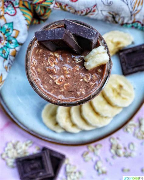 Chocolate Protein Overnight Oats - Urban Bliss Life