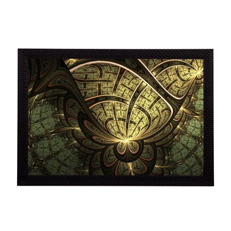 Green Abstract Satin Matt Texture UV Art Painting - eCraftIndia Online