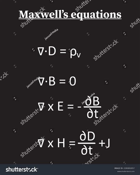 12 Maxwells Equations Integral Form Images, Stock Photos & Vectors | Shutterstock